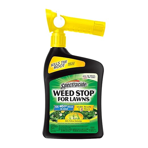 Spectracide Weed Stop For Lawns Concentrate 32 Ounces, Ready To Spray, Kills All Types Of Listed Broadleaf Weeds