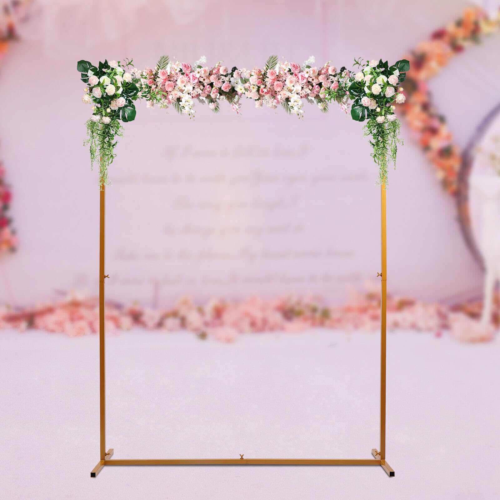 Arco Per Matrimonio, Doppio Strato, Rettangolare, In Metallo, Arco Per Palloncini, Per Interni Ed Esterni Matrimoni Feste Giardino Banchetti Fai Da Te 180 X 30 X 250 Cm 84780773