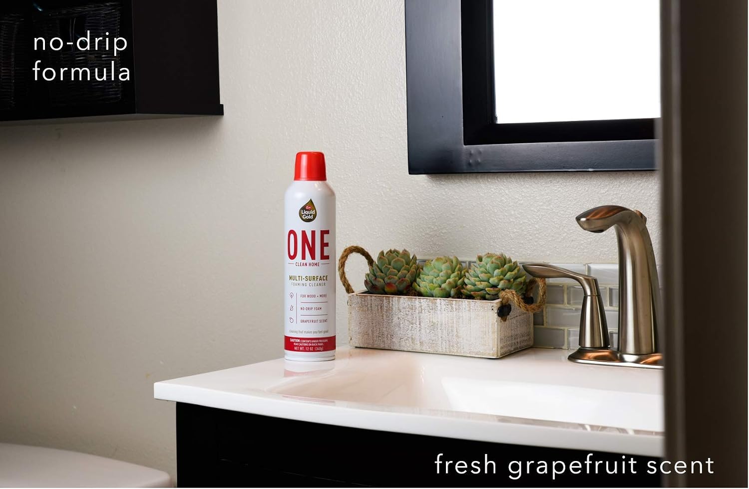 Scott’s Liquid Gold ONE Clean Home | Multi Surface Foaming Cleaner | Works on All Types of Hard Surfaces | Non-Toxic Formula is Safe for People, Pets and the Planet | Fresh Grapefruit Scent |12 Oz