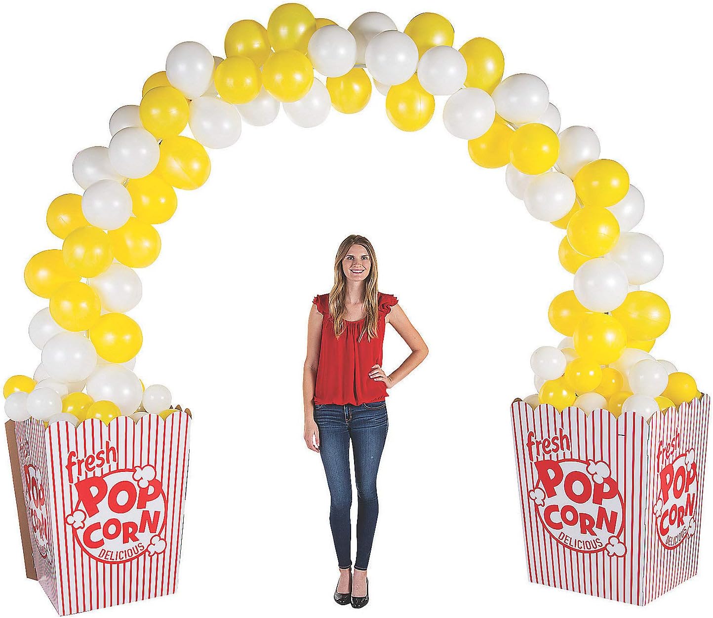 339 Pieces Popcorn Balloon Arch Frame Kit