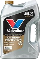 Valvoline Extended Protection 0W-20 Full Synthetic Motor Oil 5 QT - 60% Stronger Wear Protection