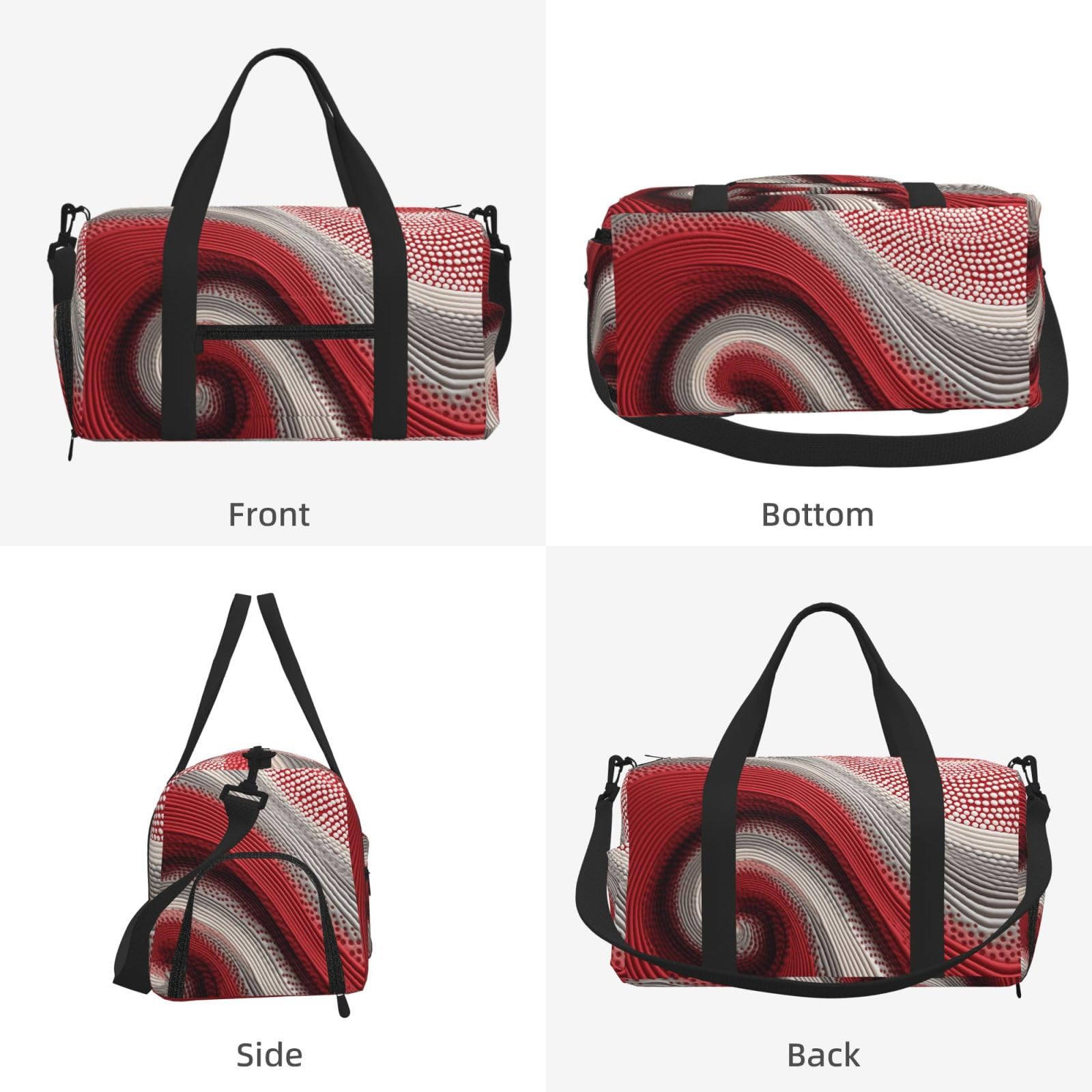 Lotus Line Art torba na siłownię, wodoodporna, diagonalna przegroda na buty