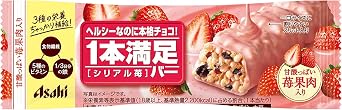 Asahi Group Foods, 1 Piece Satisfying Bar, Cereal Strawberry, 1 Bottle