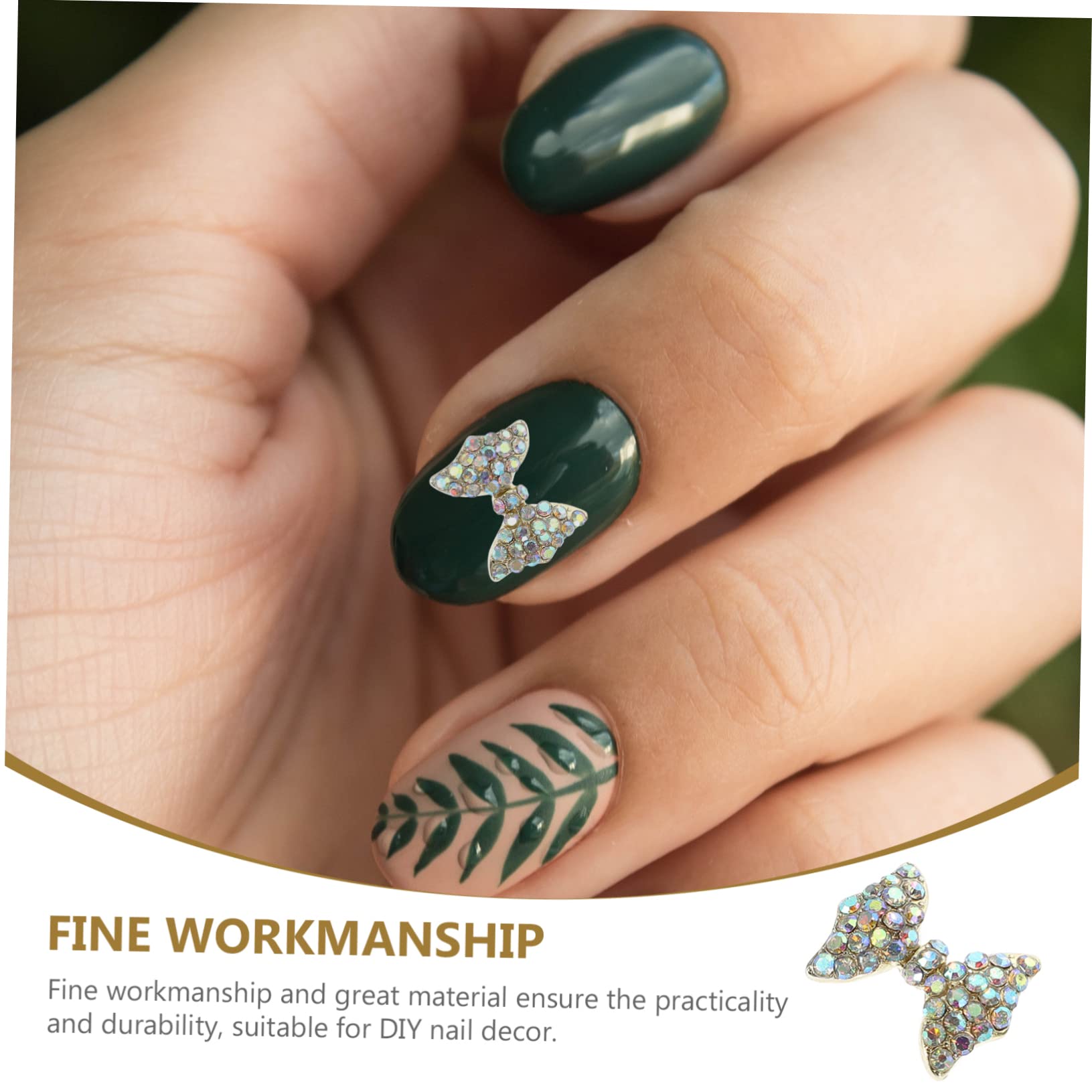 CALLARON 3 Set Decorazioni Unghie Con Accessori Per Nail Art Diy Facili Applicare Su Unghie Naturali E Artificiali E Duraturo Per Condividere Con E Famiglia 10 Pezzi * 3