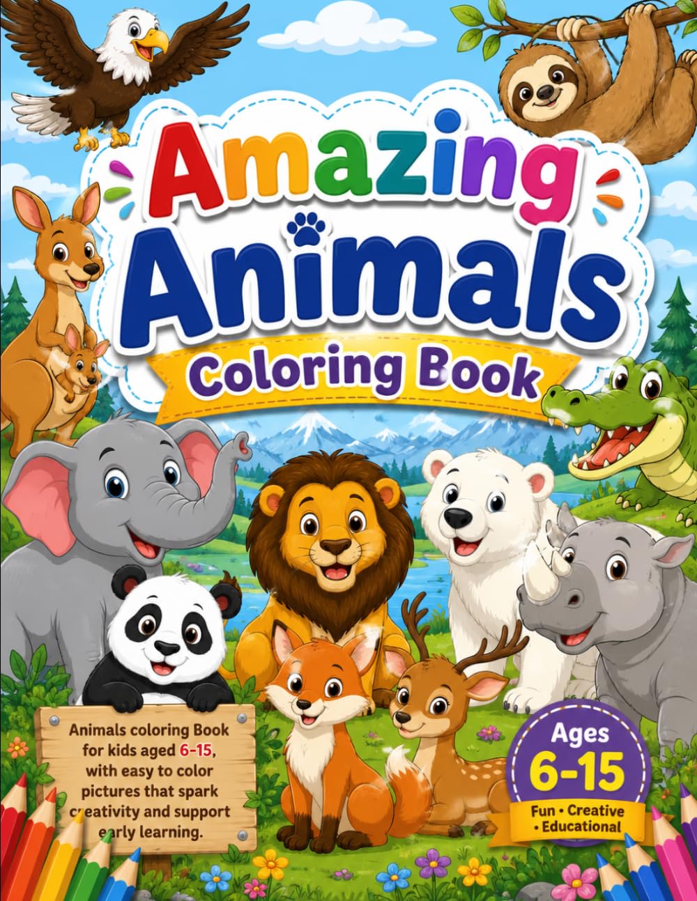 Amazing Animals Coloring Book