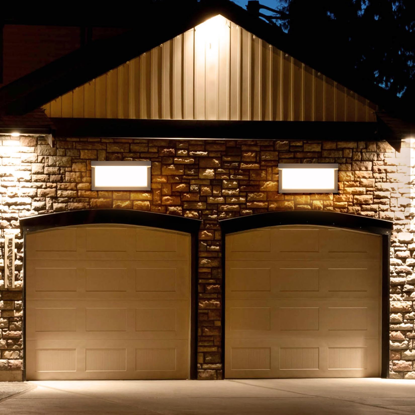 Klighten 2 Piece LED Extérieure Applique Mural, IP65 Lampe Mural Anthracite