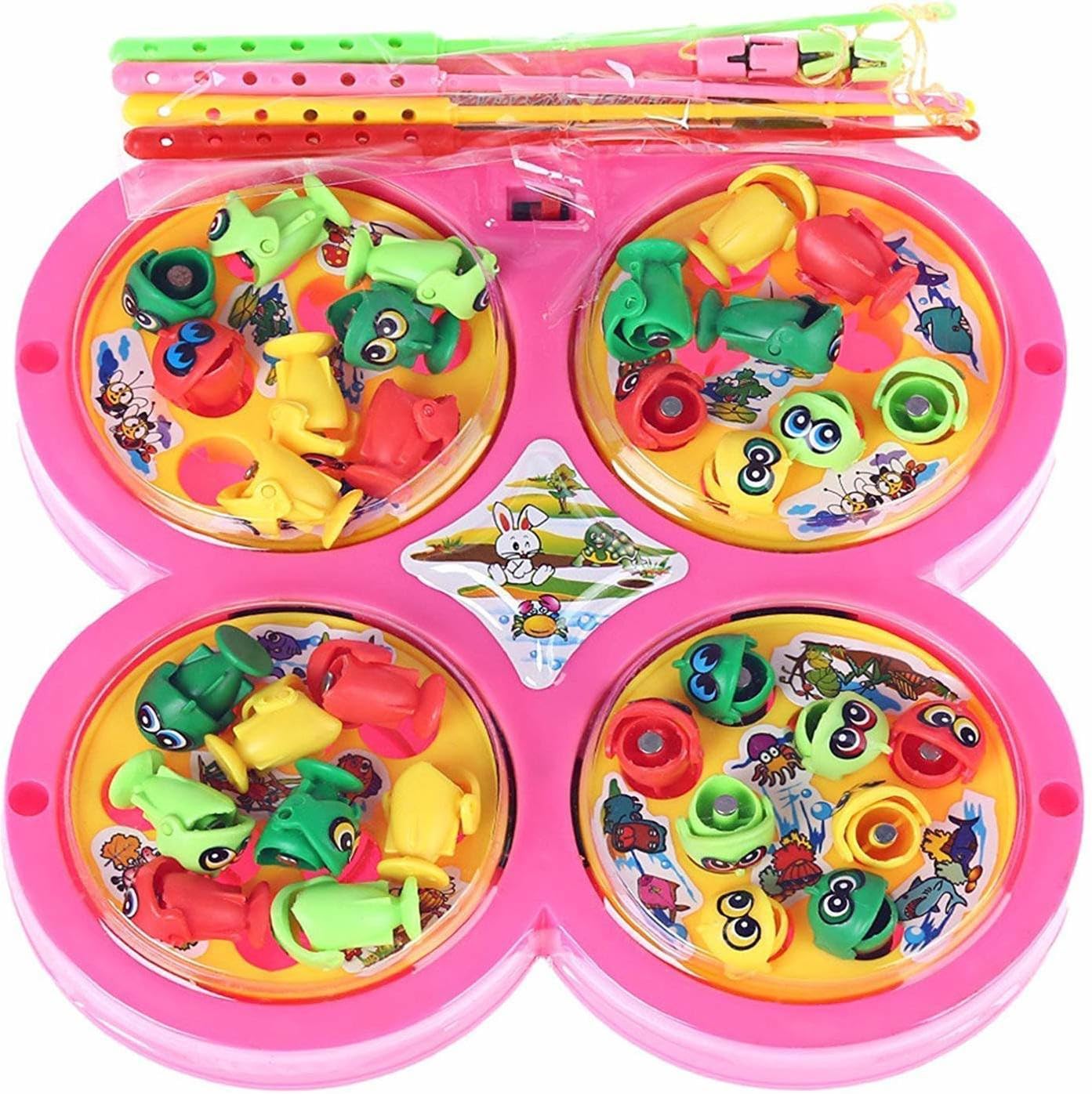 ROYAL DEALS Complete Family Entertainment Set for Kids Fish catching Game with 4 Pools Battery Operated 2-4 Players Game Party & Fun Games Board Game (Multi Color)Pc of 1 Set (Multicolor) ROYAL DEALS Complete Family Entertainment Set for Kids Fish catching Game with 4 Pools Battery Operated 2-4 Players Game Party & Fun Games Board Game (Multi Color)Pc of 1 Set (Multicolor)
