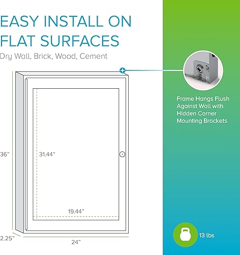 Vista 63 de Ghent Tablón de anuncios de vinilo cerrado de 2 puertas para exteriores, resistente a los golpes, con cerradura, marco de aluminio satinado
