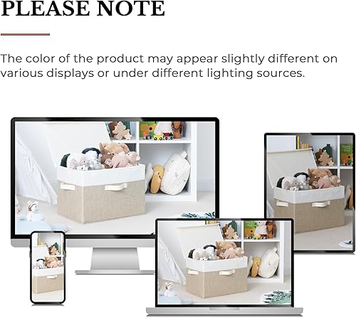 Miniatura 9 de GRANNY SAYS Cajas de almacenamiento con tapas, contenedores de almacenamiento decorativos, cestas para estantes, almacenamiento y organización de