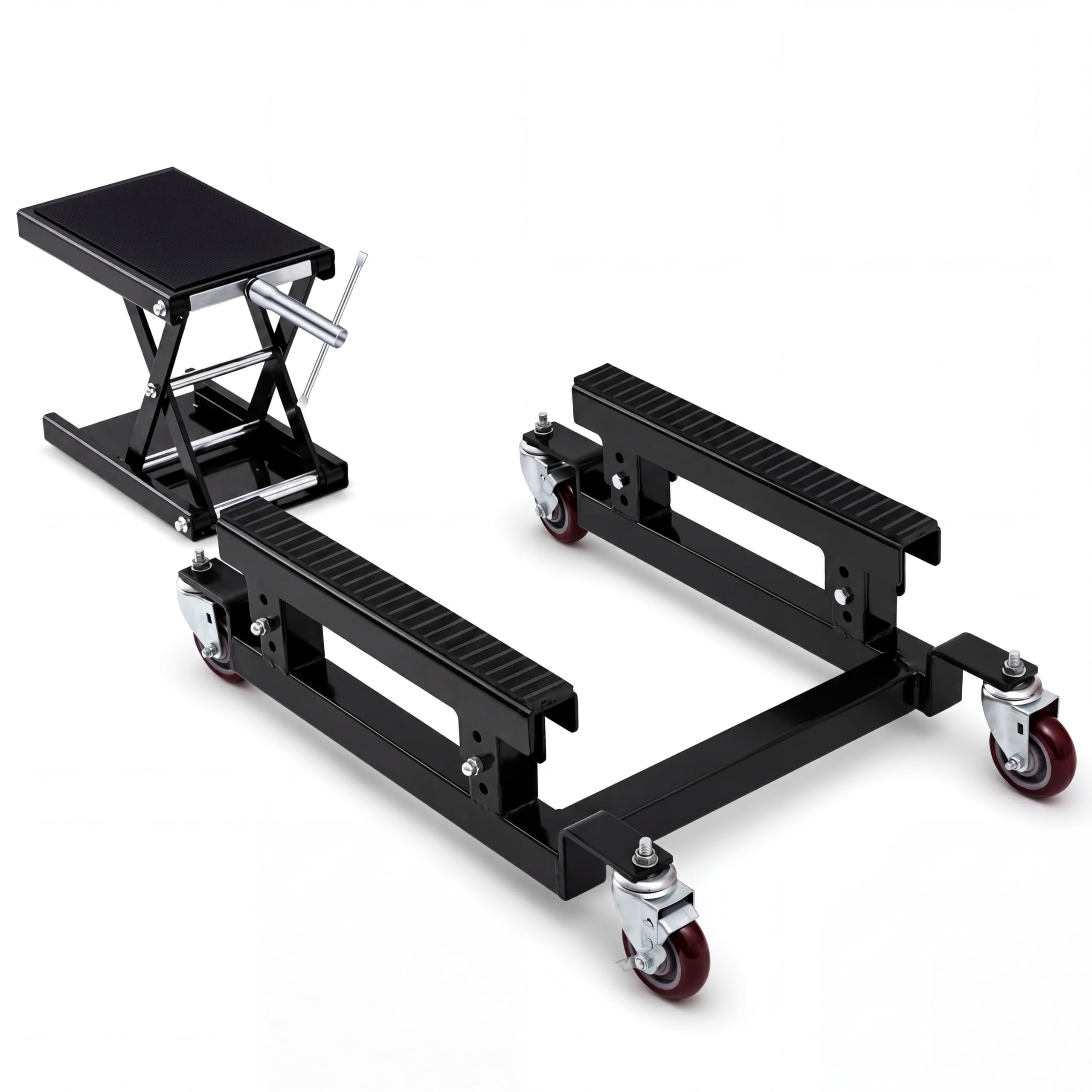 Photo 1 of BreezeHug Motorcycle Dolly and Scissor Lift Jack