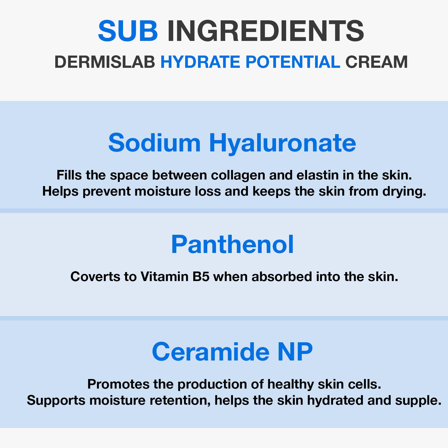 Hydrate Potential Cream – Korean Skincare Hyaluronic Acid & Ceramide Deep Hydration Face Cream | 100 ml / 3.38 oz