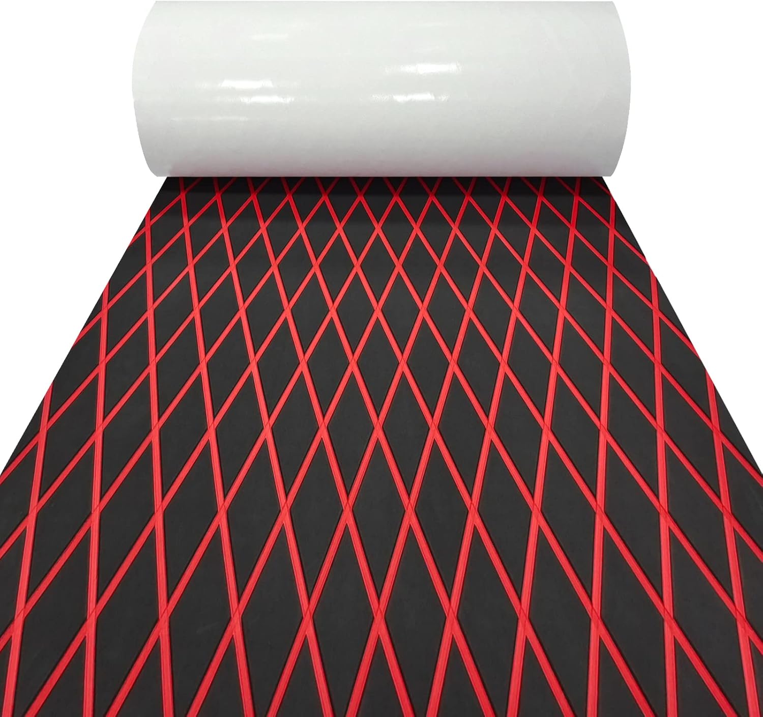 Boat Flooring Eva Foam Decking Marine Non-Slip Self-Adhesive Flooring for Motorboat Fishing Boat RV Yacht Kayak Swimming Pool 110.2''/102.3''/94.5''/86.6''/59''/X37.4''