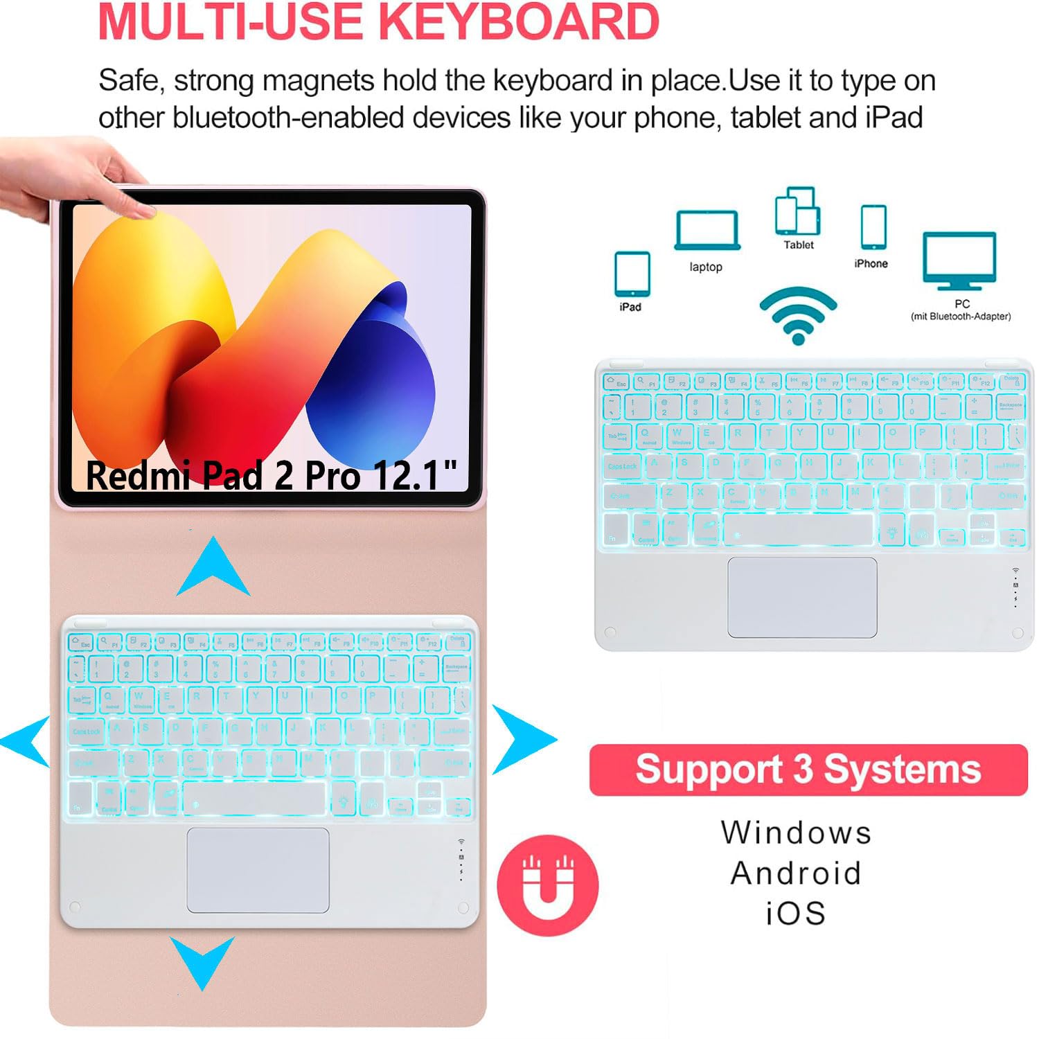 Amazon.co.jp: EHLCYS for Xiaomi Redmi Pad 2 Pro 12.1インチ 2025/Mi