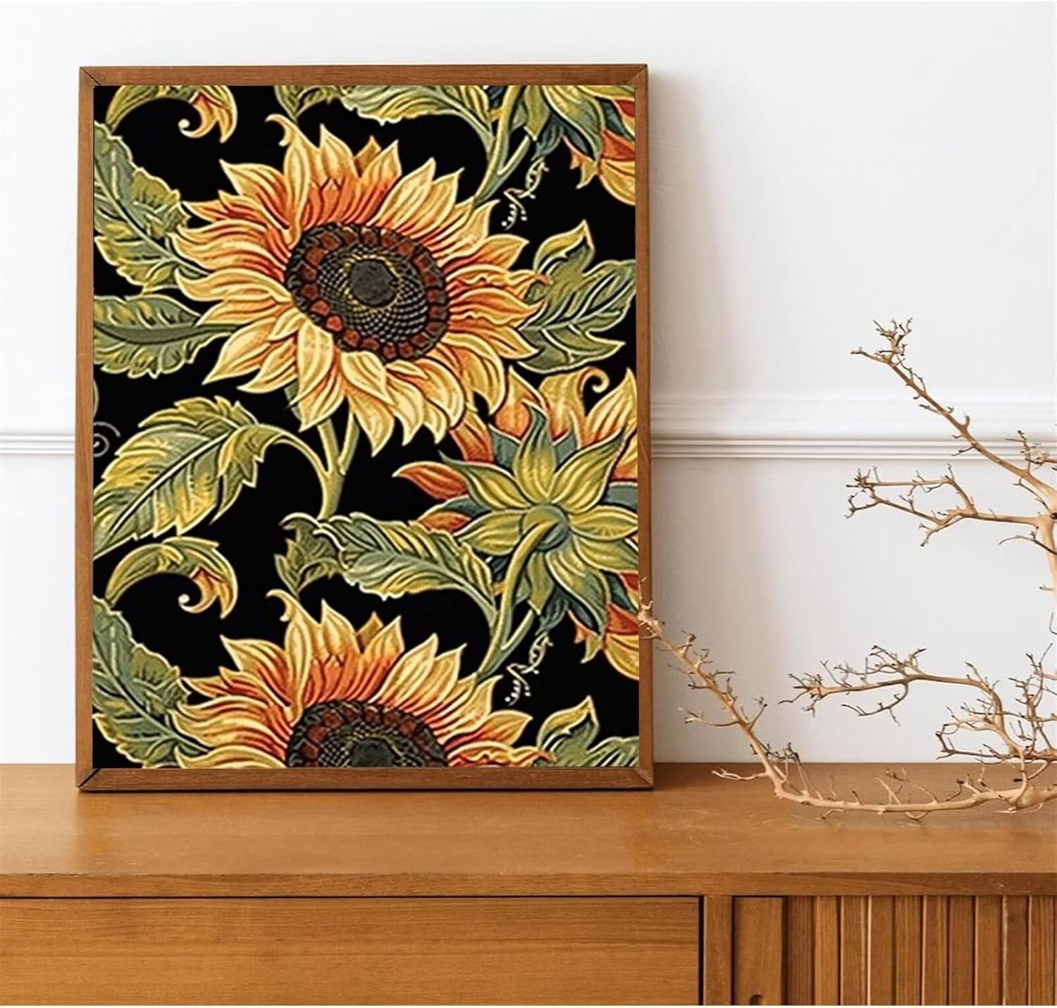 Peepezo Paint by Numbers for Adults Beginner Sunflower Adults' Paint-by-Number Kits Paint by Numbers Kit for Adults Beginner Elegance Ages 8-12 Easy Acrylic on Canvas Paints and Brushes 20x26In