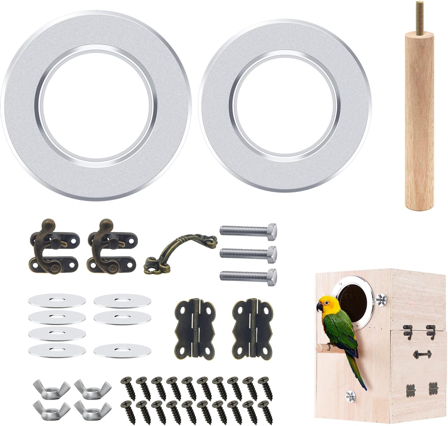 Parakeet Nesting Box Material, Bird Cages for Parakeets