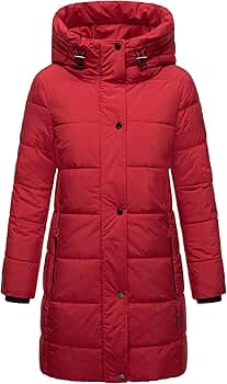 Marikoo Long Winter Jacket for Women | Quilted, Puffy Ladies