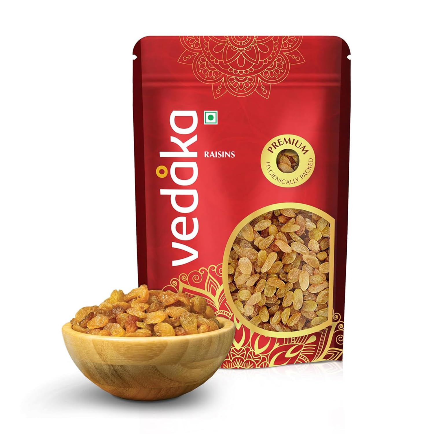 Amazon Brand - Vedaka Premium Fresh Raisins | 250 g | Kismish | Sweet Fruity Taste | Soft Chewy Texture | Healthy Snack | Natural Source of Antioxidants, Potassium and Fiber