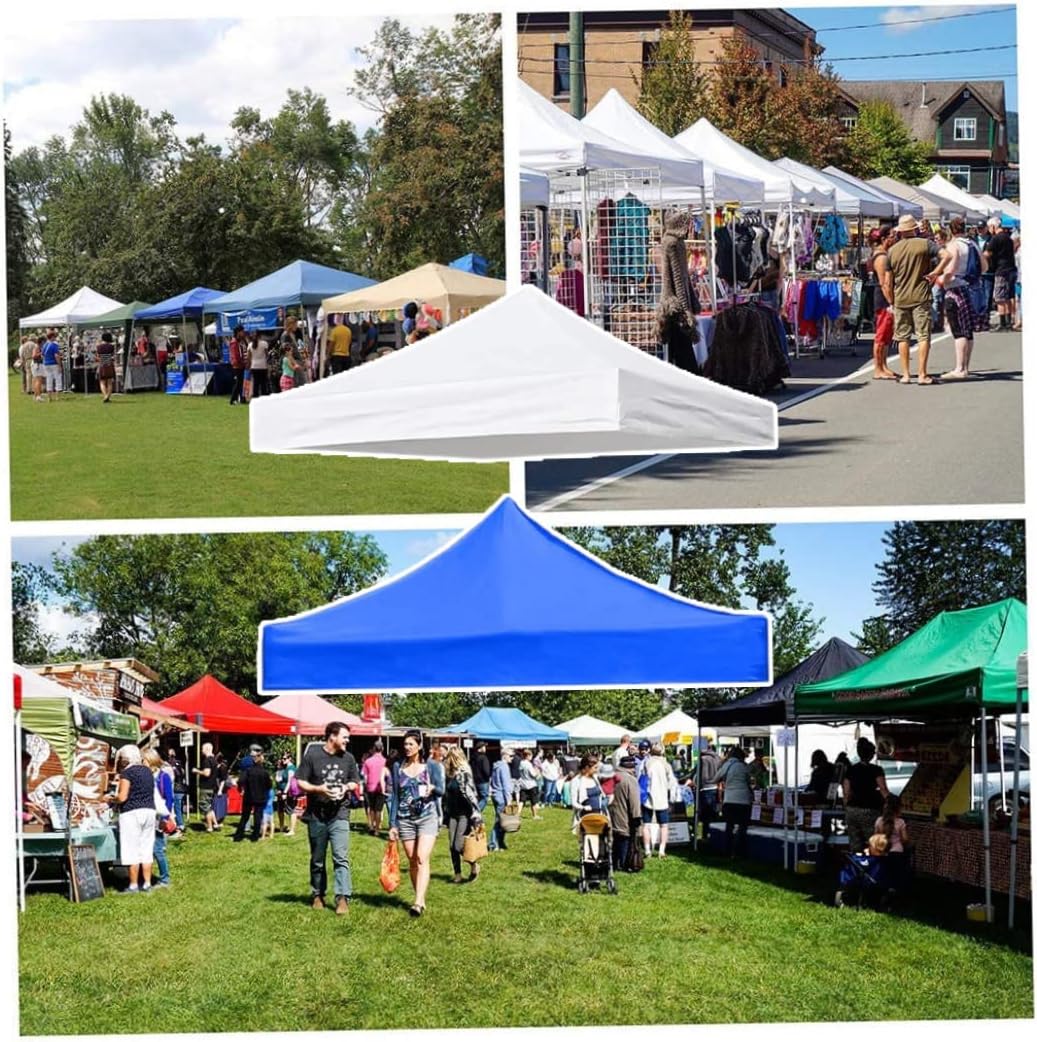 Canopy Replacement Cover 114.17x114.17in 420D Oxford Cloth Waterproof Replacement Gazebo Covers Sunshade Canopy Cover for Outdoor Garden (Top Only), up Top, Replacemen
