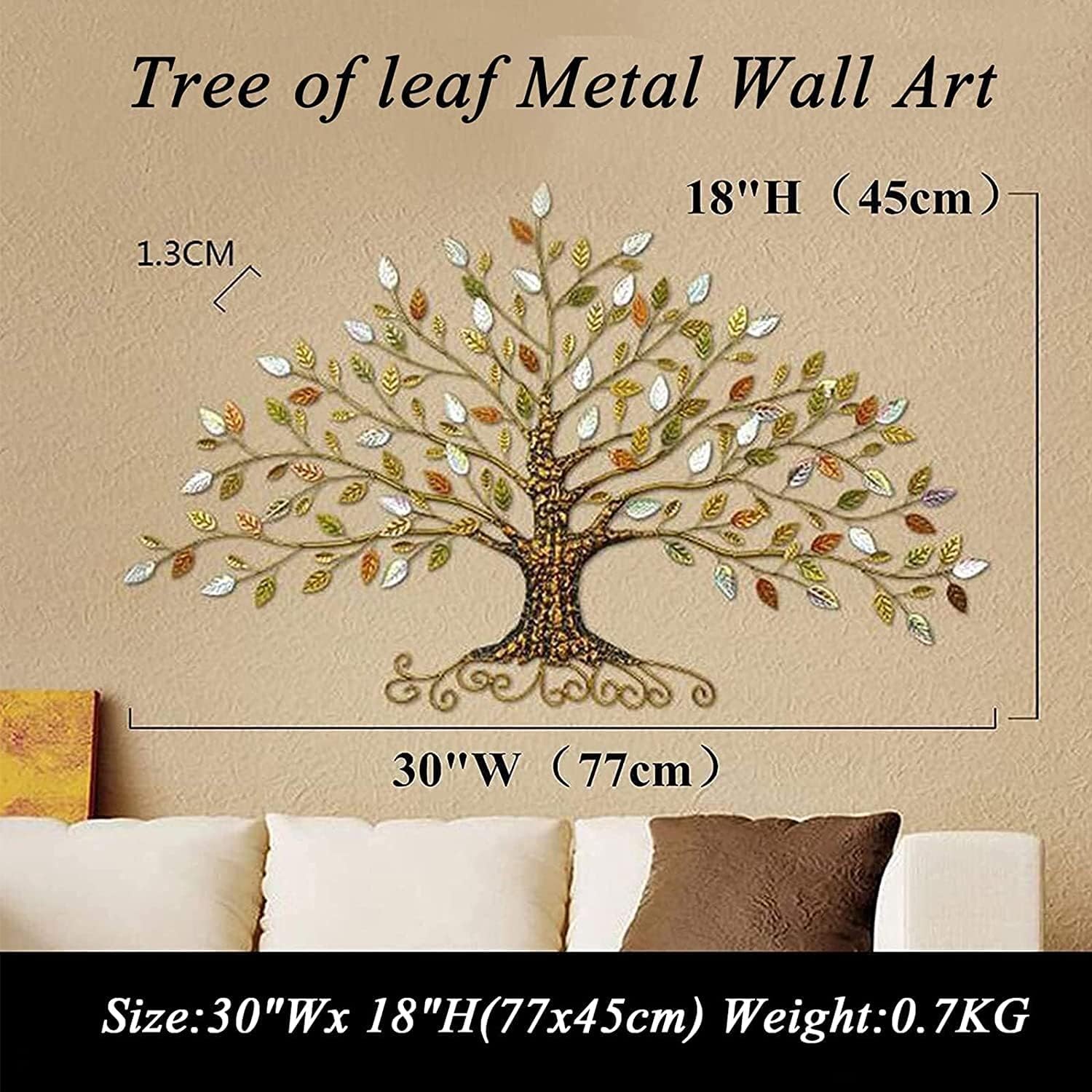 はは　　未開封で発送 美術 フォーチュンツリー ウォールデコ メタル 生命の木 壁の彫刻 3D