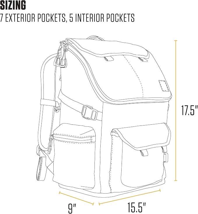 Carhartt mochila urbana 35L nylon resistente negra miniatura 7