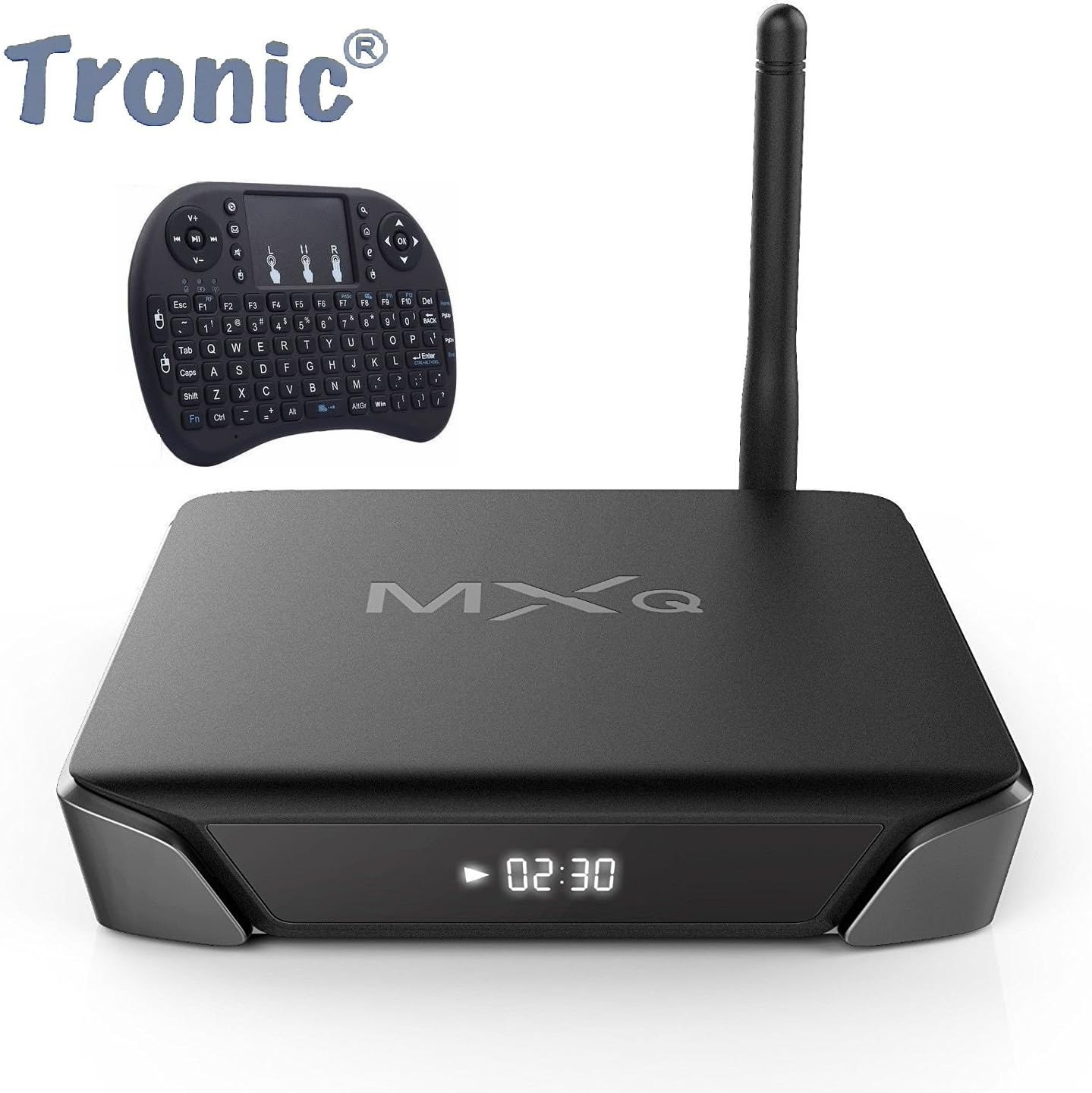 Tronic MXQ G10CX with mini keyboard Smart Android 6.0.1 OS Mini PC TV box Digital Display HDMI Amlogic Quad Core CPU ARM Cortex A53 4K Ultra HD With WiFi Antenna