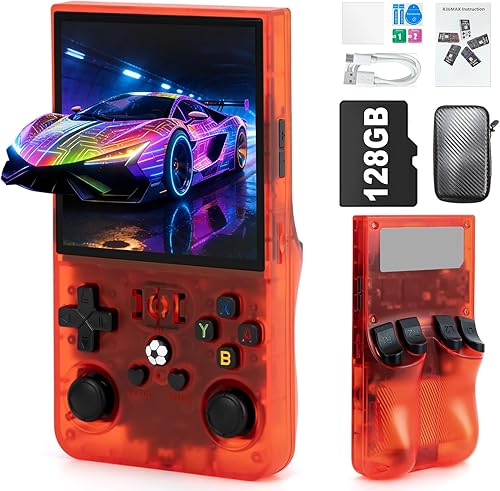 Miniatura 20 de RG36PRO - Consola de juegos portátil – Compatible con 30000+juegos clásicos, tarjeta TF 64G, sistema de código abierto, pantalla de 3.5 pulgadas,