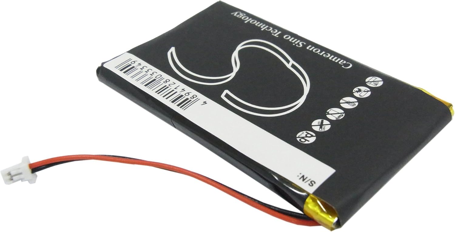 Cameron Sino CS-NGP43SL Li-Polymer battery with its white connector cable.
