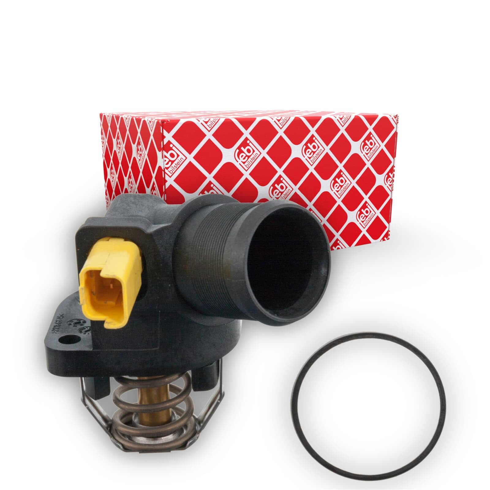 febi bilstein 170586 Thermostat mit Gehäuse, Dichtung und Temperaturschalter, 1 Stück