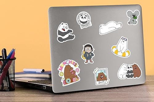 Miniatura 5 de We Bare Bears - Juego de 100 calcomanías de vinilo grandes de lujo, para laptop, botella de agua, álbumes de recortes, tableta, monopatín,