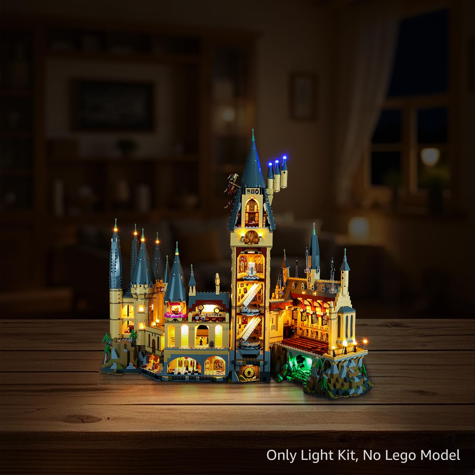 Kyglaring Led Licht Kompatibel mit Lego Schloss Hogwarts 71043 Bausteine, LED Beleuchtungszubehör für das Lego Modellset 71043 Touch Version (Ohne Bausteine)