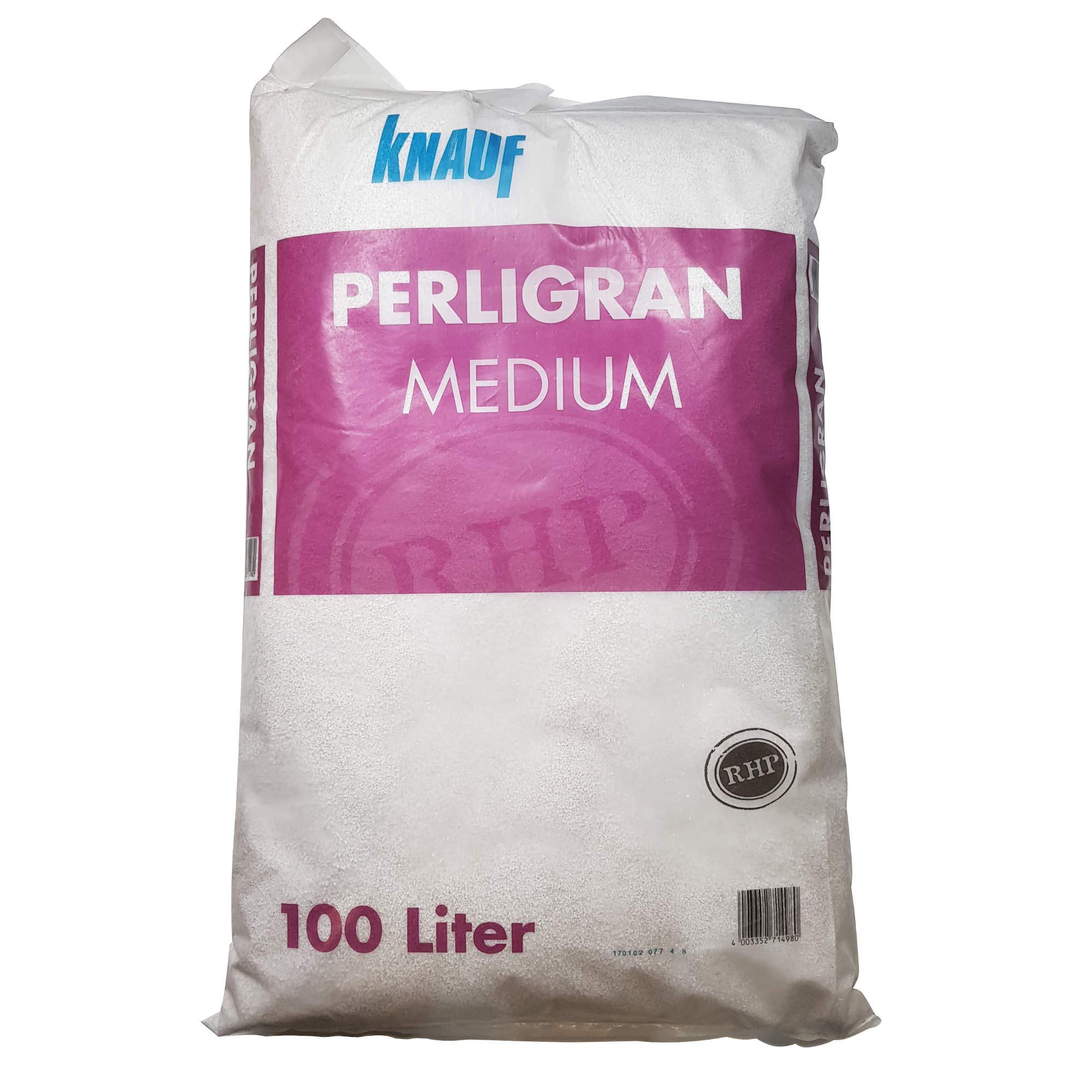 Knauf Perlite Medium 0-3 mm 100 L • zur Erden- und Substratverbesserung • für optimale Luft- und Wasserführung • Gartenbau (100L)