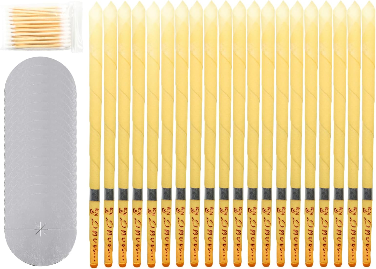 20PCS Candle Drip Protector,20piece Earwax Removal, Ear Cleansing Tool Set