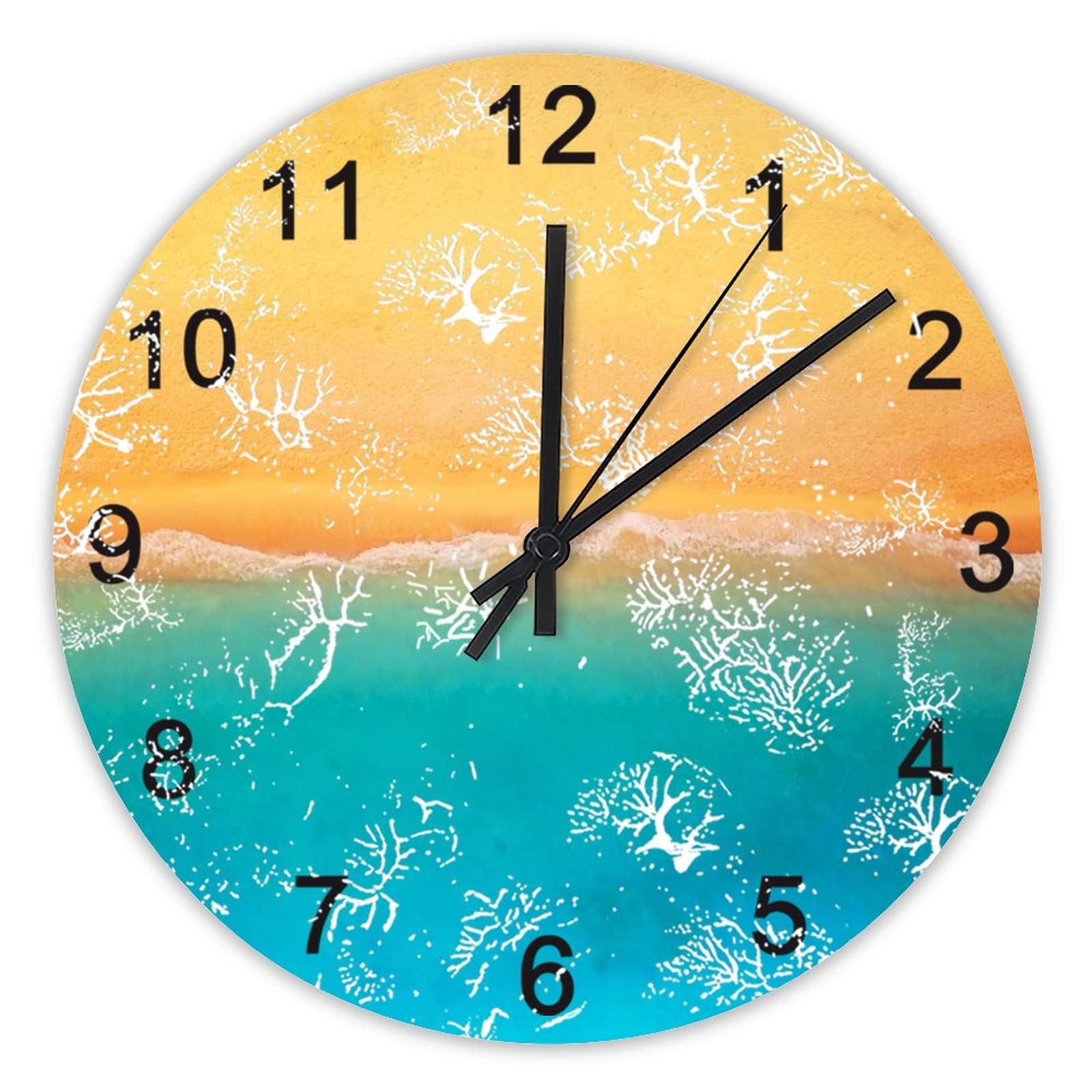 Horloge murale silencieuse sans tic-tac 40cm grand format pour cuisine
