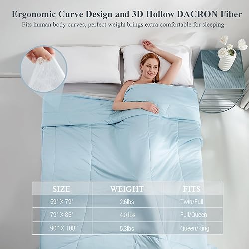 Miniatura 7 de Elegear Edredón refrescante Queen que absorbe el calor corporal para mantenerse fresco, manta refrescante para personas que duermen con calor
