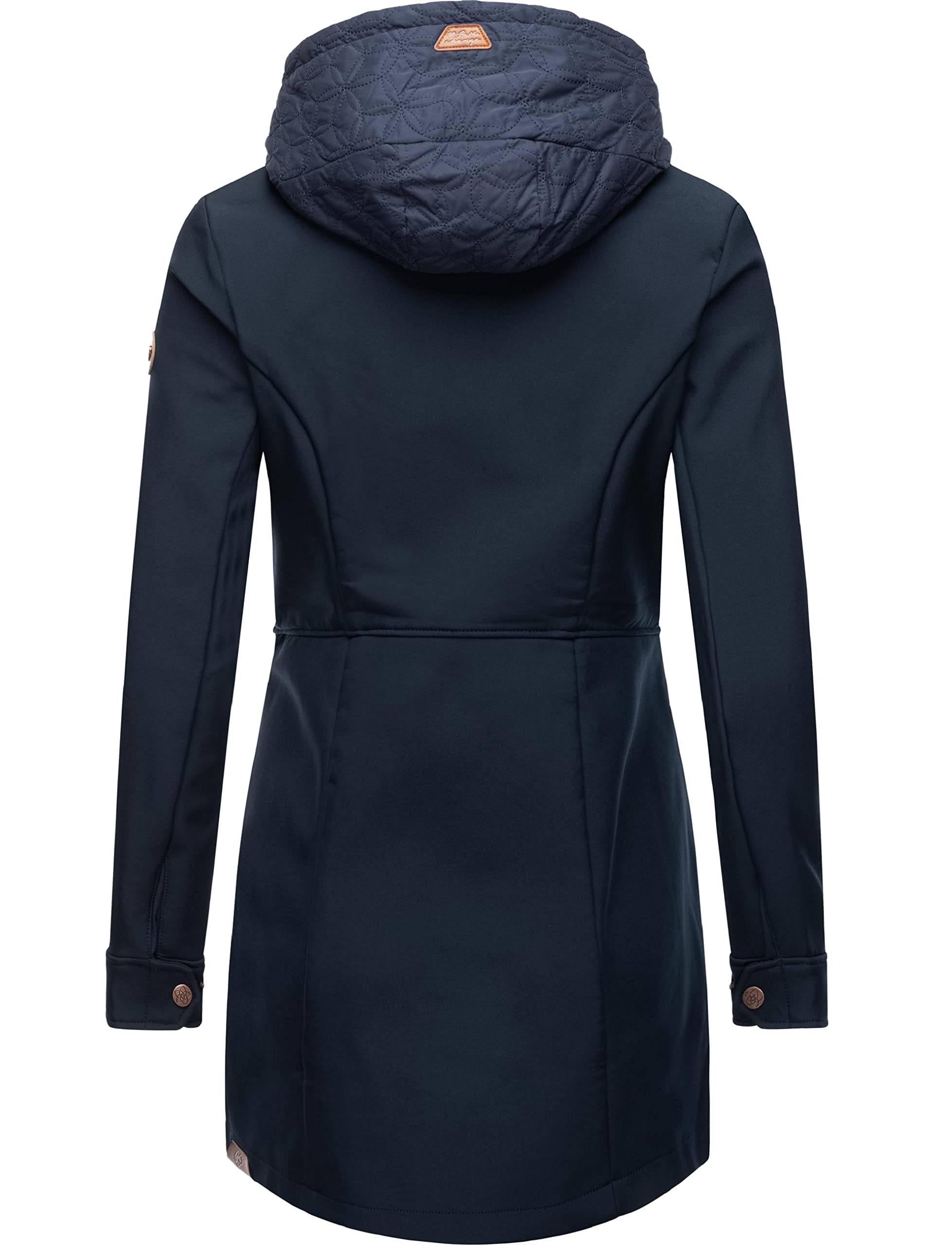 Ragwear Ybela damski płaszcz softshellowy, wodoszczelny, oddychający, z kapturem