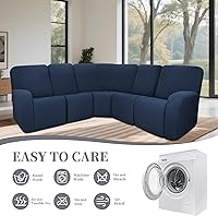 Vista 329 de Fundas 100% impermeables para sofá reclinable seccional, fundas para sofá reclinable en forma de L, funda para sofá seccional de esquina