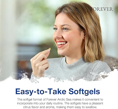 Miniatura 5 de Forever Arctic-Sea Super Omega-3 Aceites naturales de calamares de pescado con aceite de oliva, 120 geles blandos