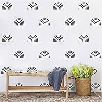 Vista 1 de Calcomanías de pared de arco iris, calcomanías de pared para habitación de bebé, calcomanías de pared de arcoíris para habitación de niños, niñas