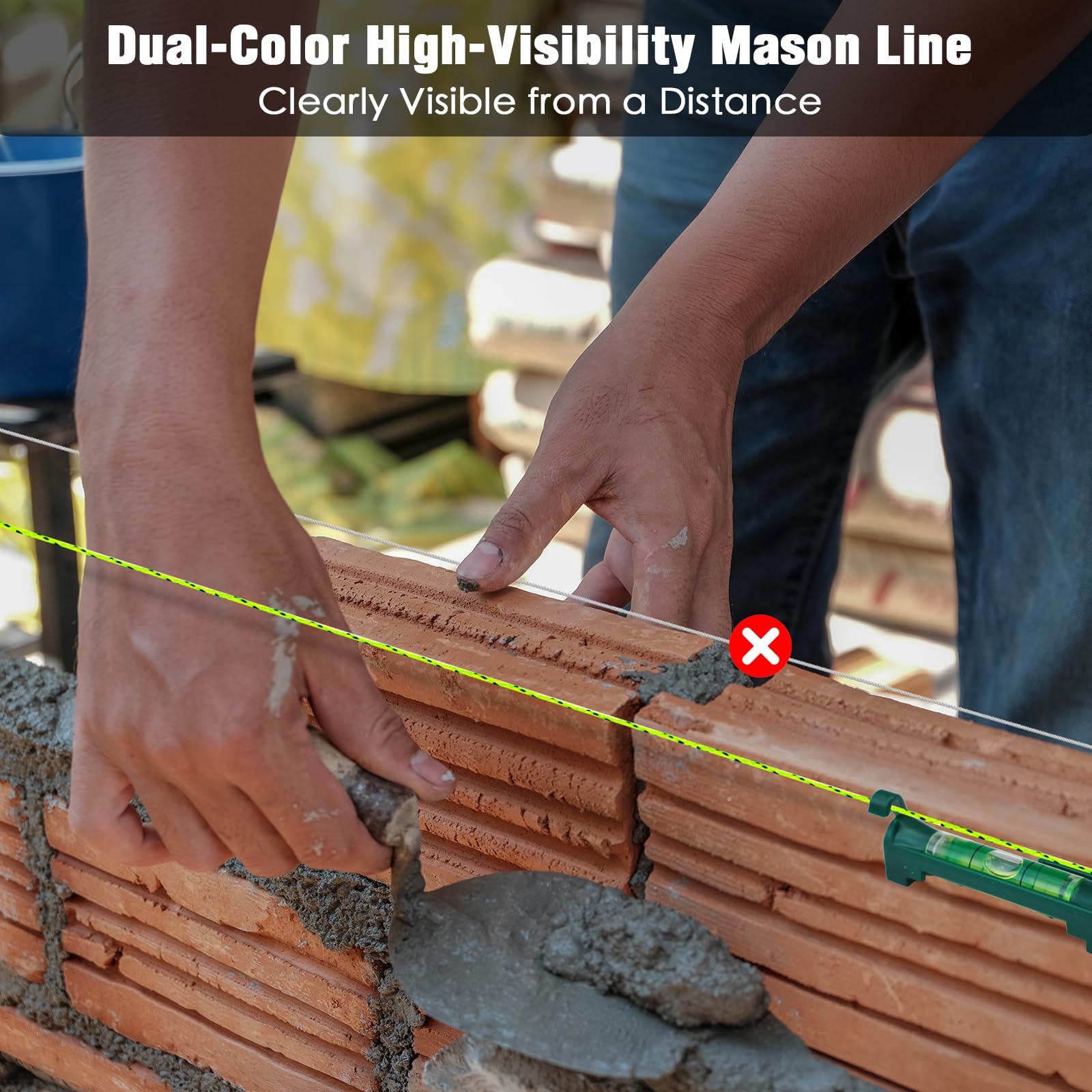 Masonry Line String Set - Bricklaying Tools -4