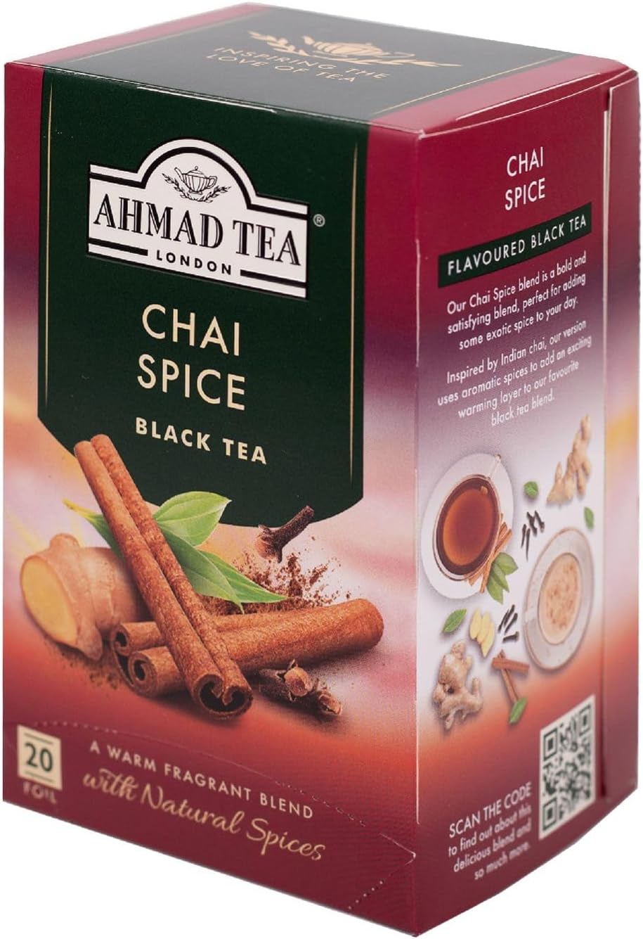 Chai Spice Tea | Black Tea - 20 Teabag Sachets