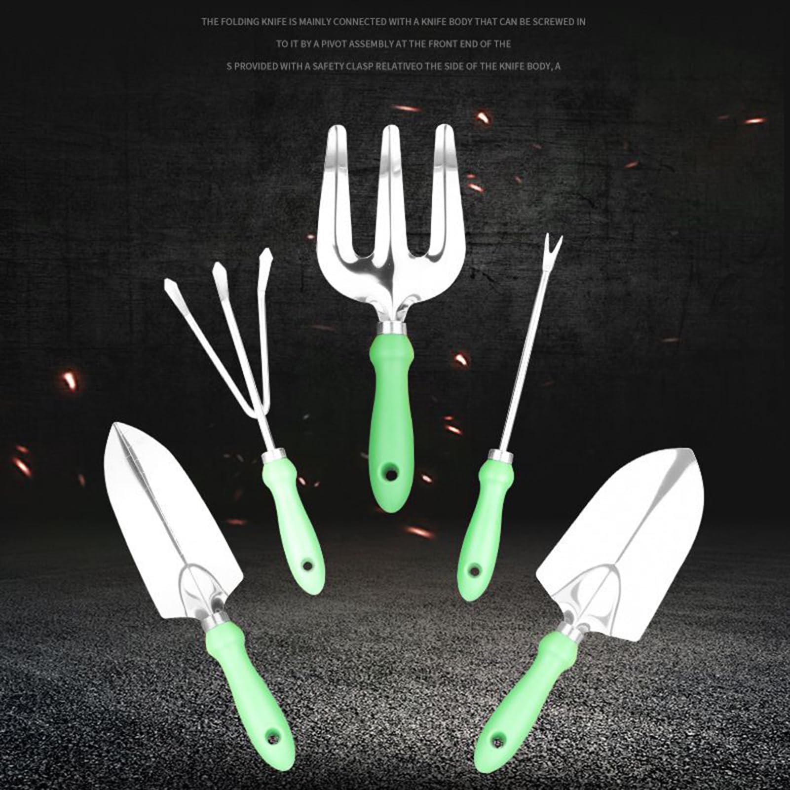 Juego de herramientas de jardinería - Pala sólida | Kit de cuidado de jardín de 11 piezas, para mujeres, principiantes, árboles, césped, flores, jardinero