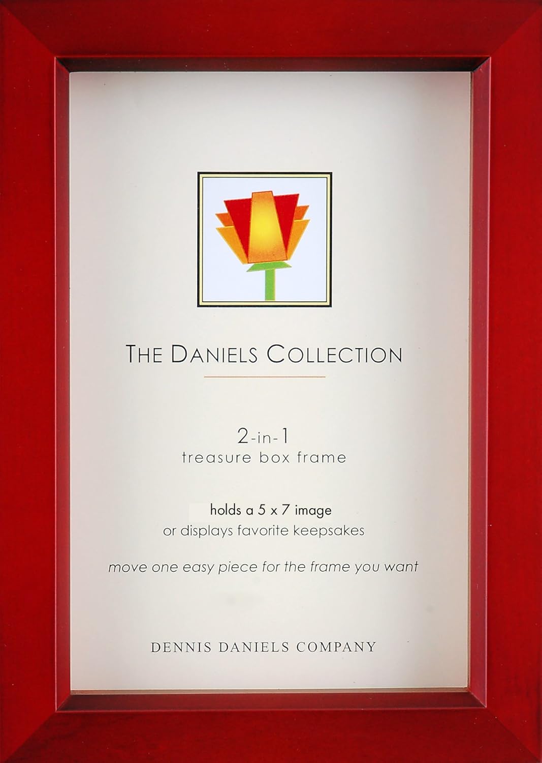 Dennis Daniels Wood Treasure Box Picture Frame, 5 by 7", Rosewood