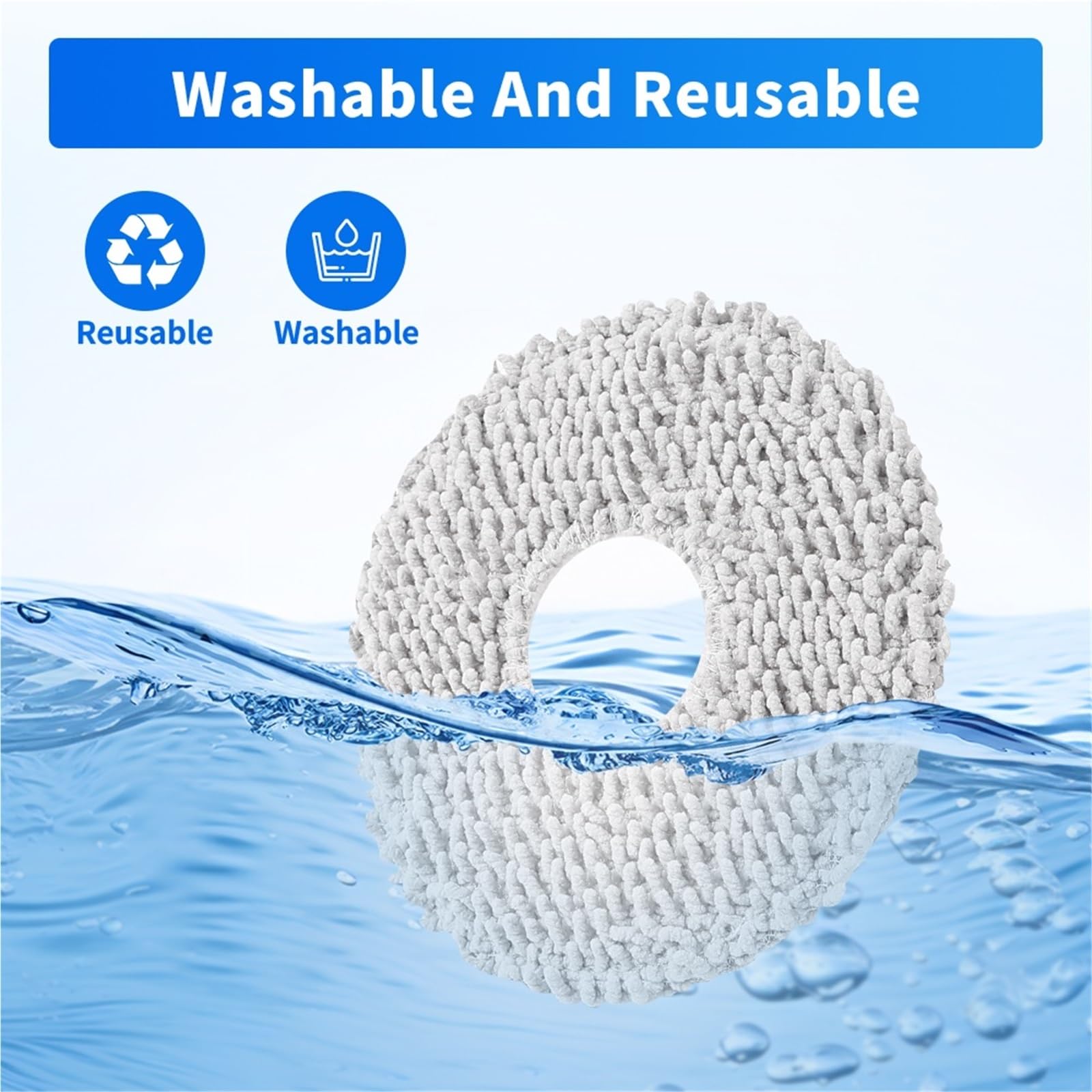 Paños De Fregona, Compatibles Con DJI,ROMO A ROMO P ROMO S, Accesorios De Robot Aspirador, Almohadilla De Fregona, Repuesto De Limpieza, Piezas De Fregona Lavables(50 Pcs)
