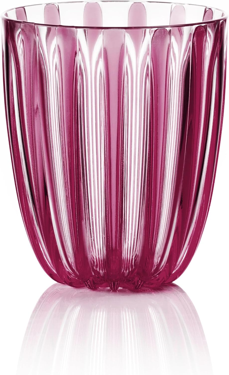 GUZZINI Dolcevita 12oz Low Tumblers, Mother of Pearl - 100% Recycled Plastic - Unbreakable, Reusable, BPA-Free, Iced Coffee, Smoothie, Water - Stackable Cup for Kids, Home & Kitchen