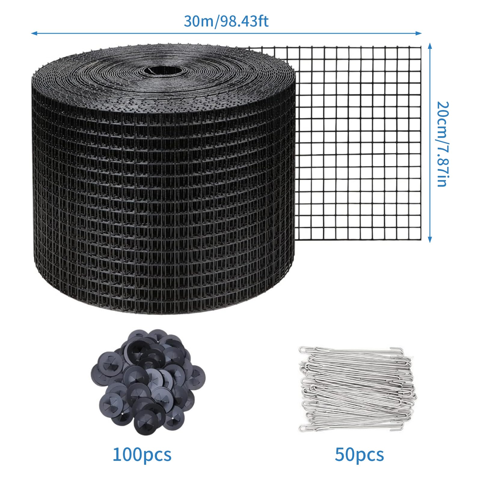 Rete Anti Piccioni Uccelli,30mx20cm Rete per Uccelli da Pannello Solare Maglia,Barriera di Controllo della Prevenzione per Fermare Il Nidificazione dei Piccioni,Rete Metallica a Prova di Ratti