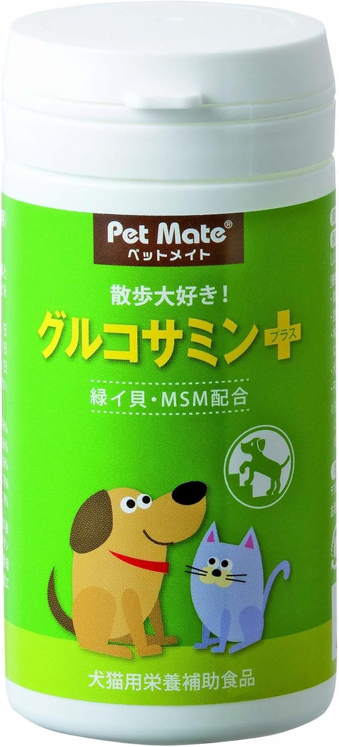 Amazon Pet Mate ペットメイト グルコサミンプラス 緑イ貝 Msm配合 550mg 60粒 Pet Mate ペットメイト ビタミン サプリメント 通販
