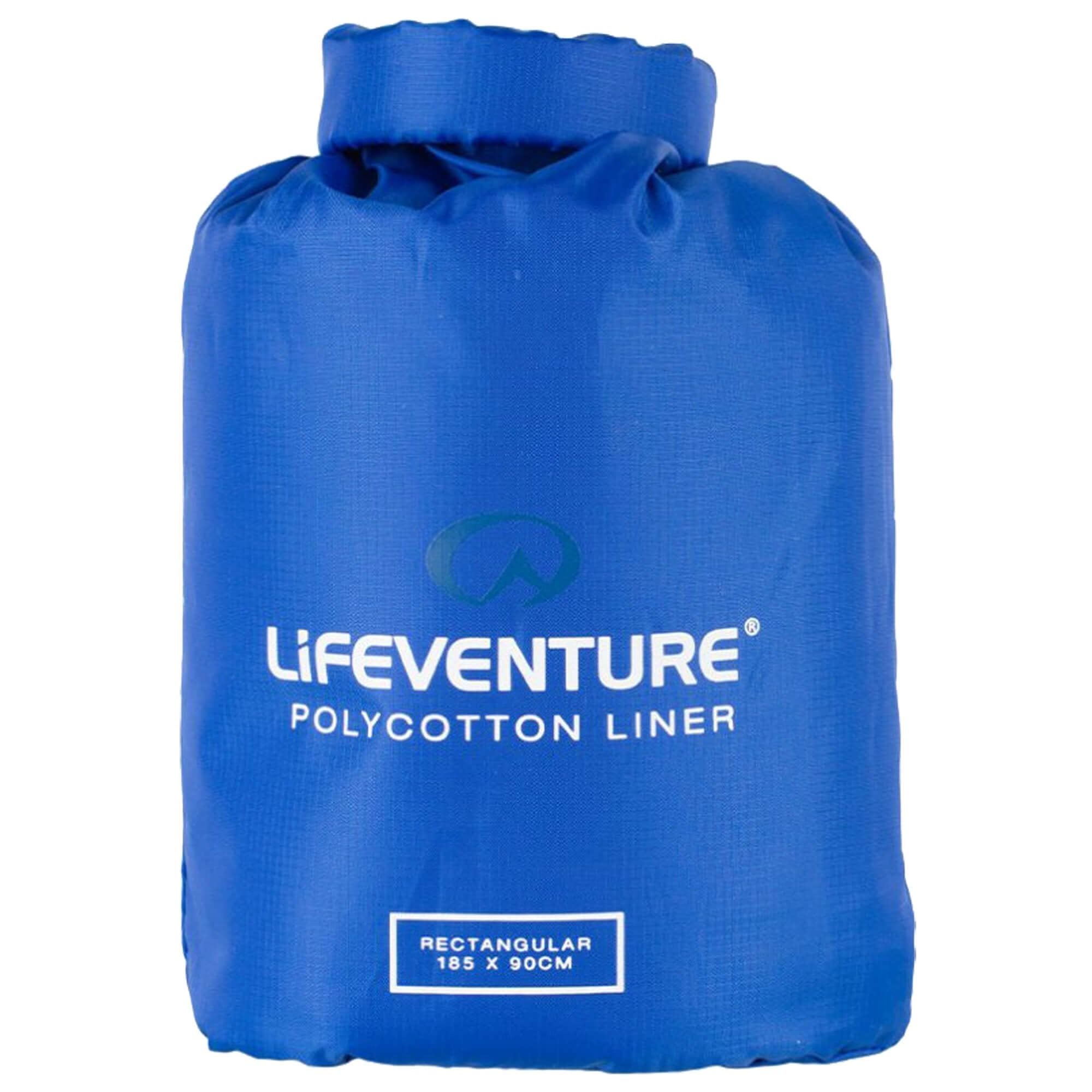 Lifeventure Polycotton Sleeping Bag Liner Lightweight Travel and Camping Sheet to Use Alone or to Add Warmth to Sleeping Bag