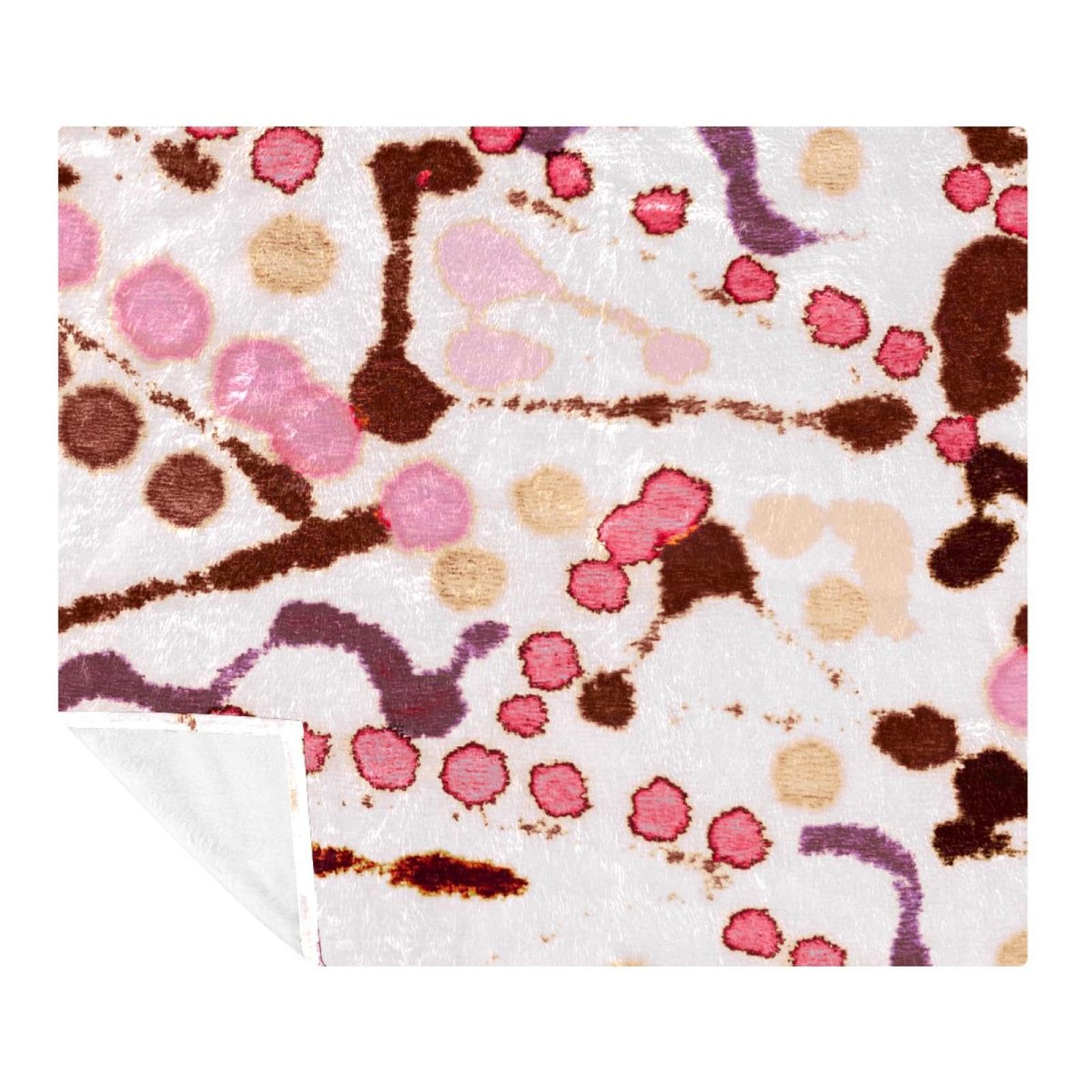 Couverture polaire luxe en flanelle douce au design géométrique raffiné