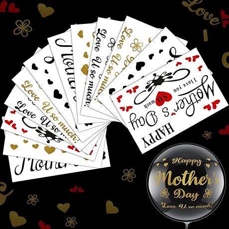 Aoriher Mothers Day Balloon Letters Stickers