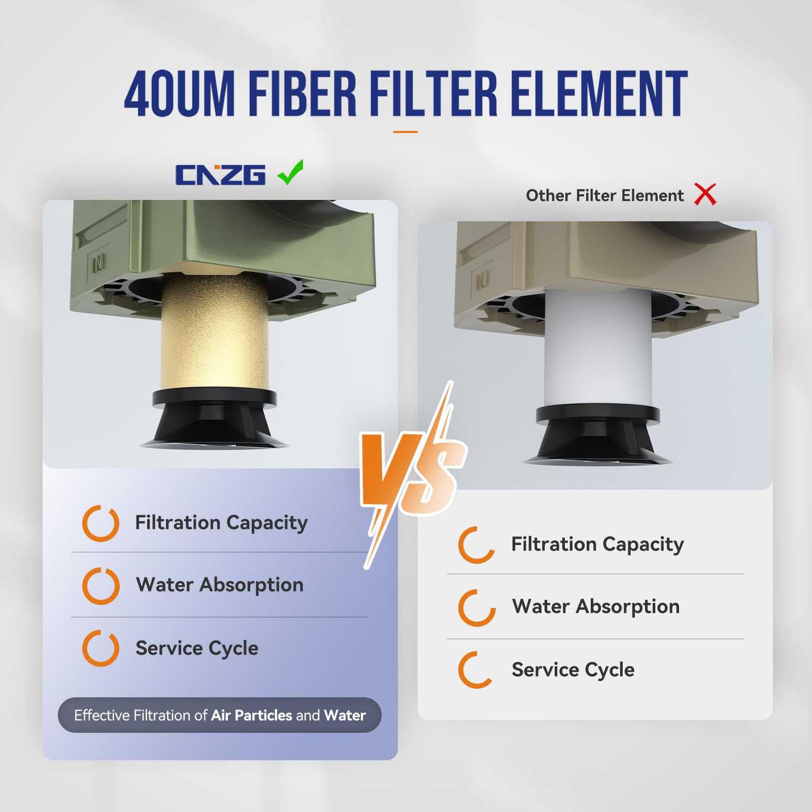 NPT 1/2 Regulador de aire con manómetro, compresor de aire separador de agua con accesorios, filtro de aire comprimido neumático trampa de aceite a presión (AC4010-04)